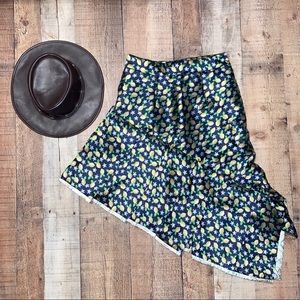 Cariaca | Vintage Cool Lemon Asymmetrical Skirt